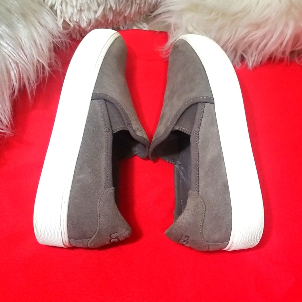 UGG Women's Gray Slip-On Suede Athletic Sneakers - Picture 6 of 11